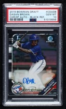 2019 Bowman Draft Chrome Pick Black Refractor 70/75 Dasan Brown PSA 10 Auto 02u0