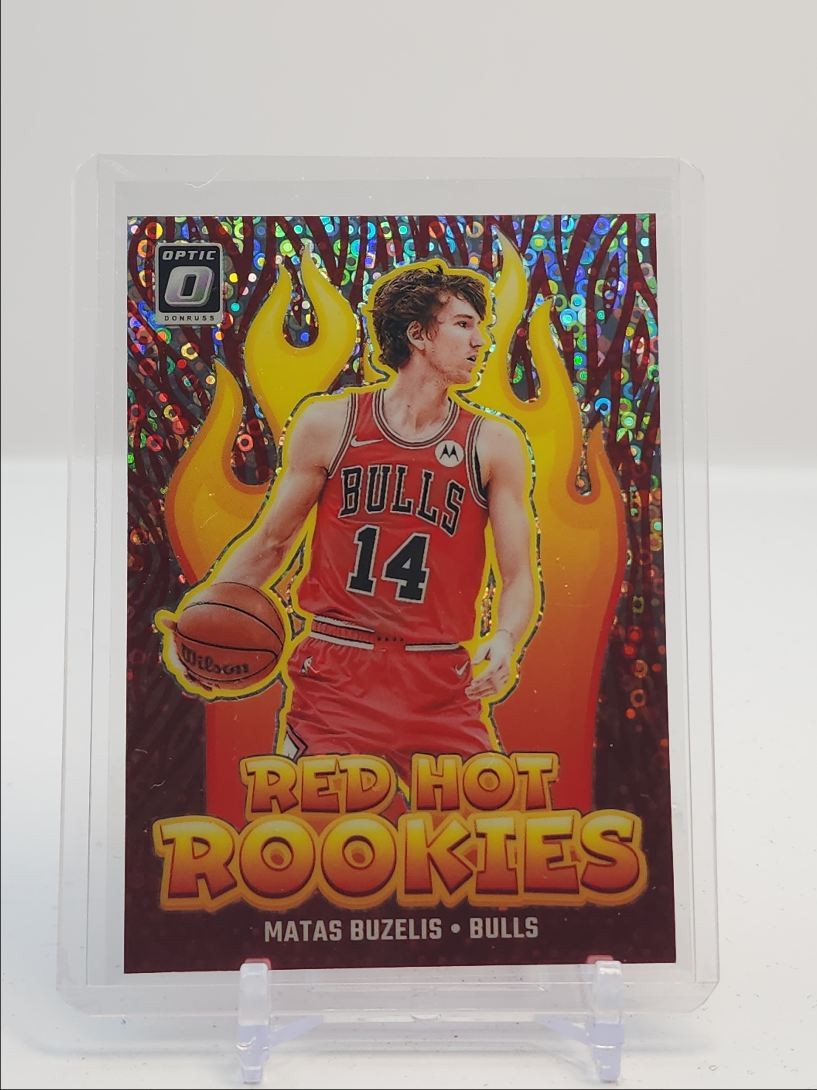 MATAS BUZELIS 2024-25 DONRUSS OPTIC RED HOT ROOKIES FAST BREAK RC Q4865