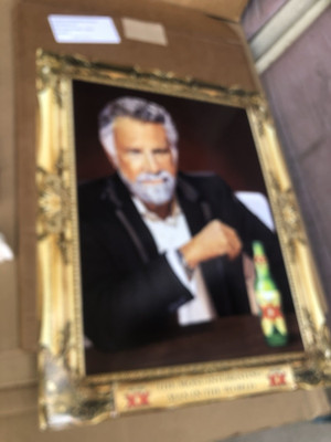 Dos Equis The Most Interesting Man in the World 19x 15 Beer Sign Tin Metal sign