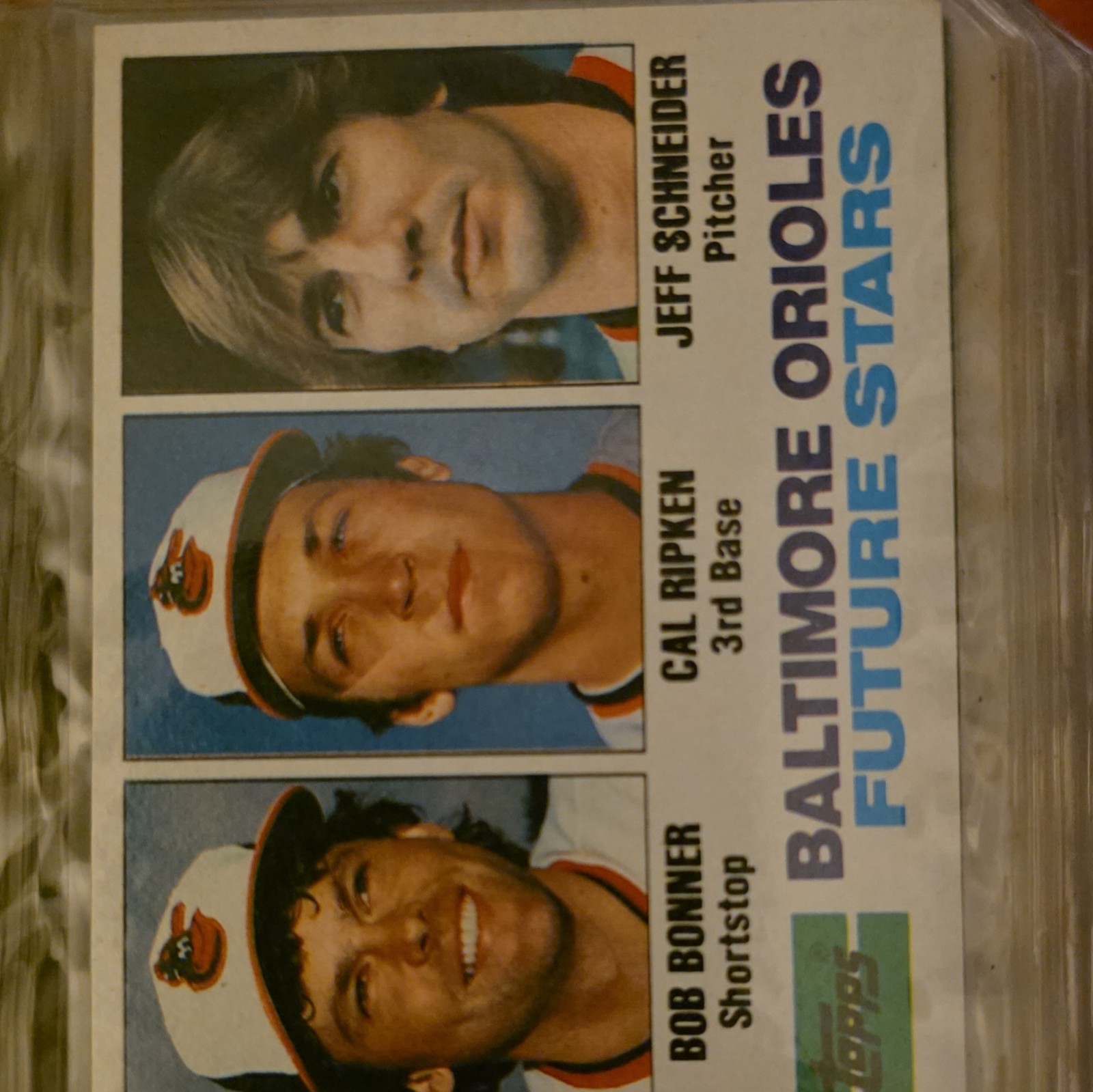 Topps 1982 Topps #21 Baltimore Orioles Future Stars Ripken Schneider Bonner RC