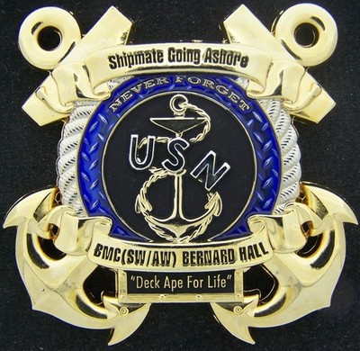 Shipmate Going Ashore Shipmate Coming Aboard Navy Challenge Coin