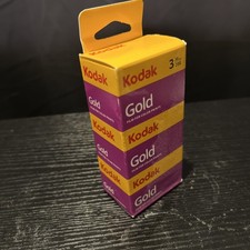 KODAK Gold 200 ISO 35mm Color Negative Film - 3 Pack, 36 Exposures per Roll
