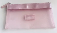 New Mary Kay Pink Mesh Cosmetic Makeup Bag Zipper Pouch ~ Fast Ship