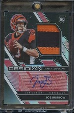 Joe Burrow 2020 Obsidian Auto Autograph Patch Red SSP RC Rookie Bengals 3/10