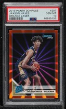 2019 Donruss Rated Rookie Holo Orange Laser Jaxson Hayes #207 PSA 10 GEM MT 8d2