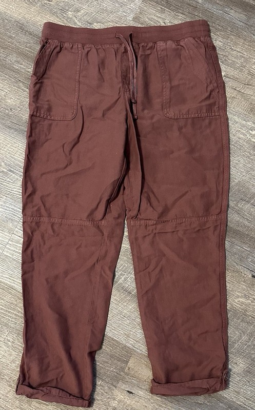 Maurices Womens Pants Sz 10 Pull On Mid Rise Cotton Blend Dusty Mauve