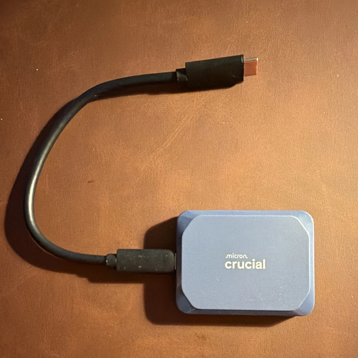 Unidad SSD externa portátil Crucial X10 4 TB USB-C 2,5" azul