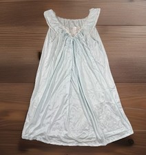 Vintage Sears Nightgown Womens Size 16 Nylon Sheer Lace Bust Made In USA