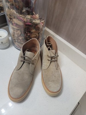 Frye Mens' Emory Chukka Boots - Ash Washed Waxed Suede Size 8 New