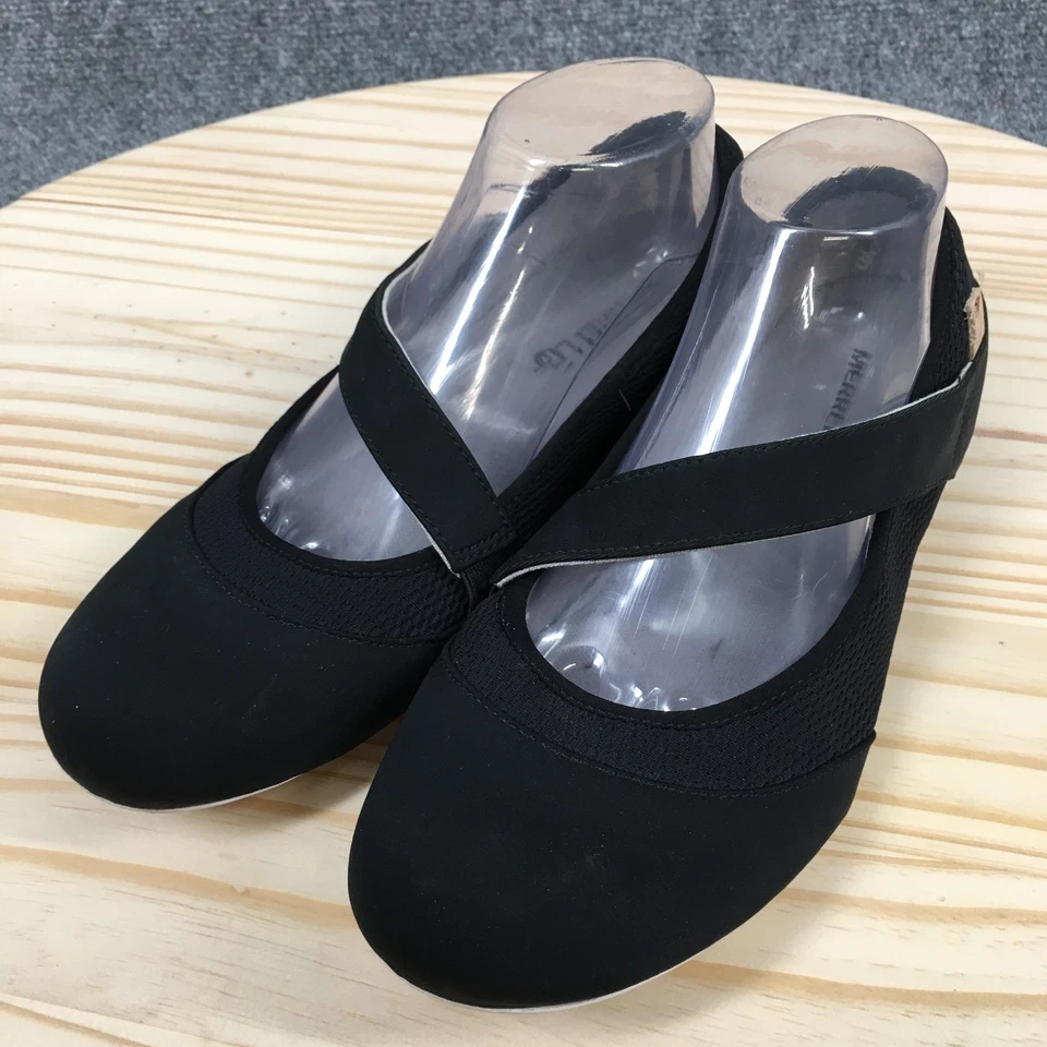 Merrell Mary Jane Womens 9.5 Black Round Toe Slip On Flats Casual Comfort - Image 3 of 4