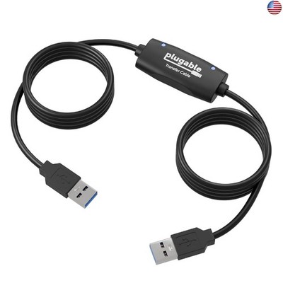 Plugable USB Transfer Cable, Unlimited Use, Transfer Data Between 2 Windows
