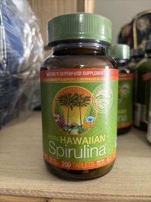 Pure Hawaiian Spirulina 500 Mg 200 Tablets