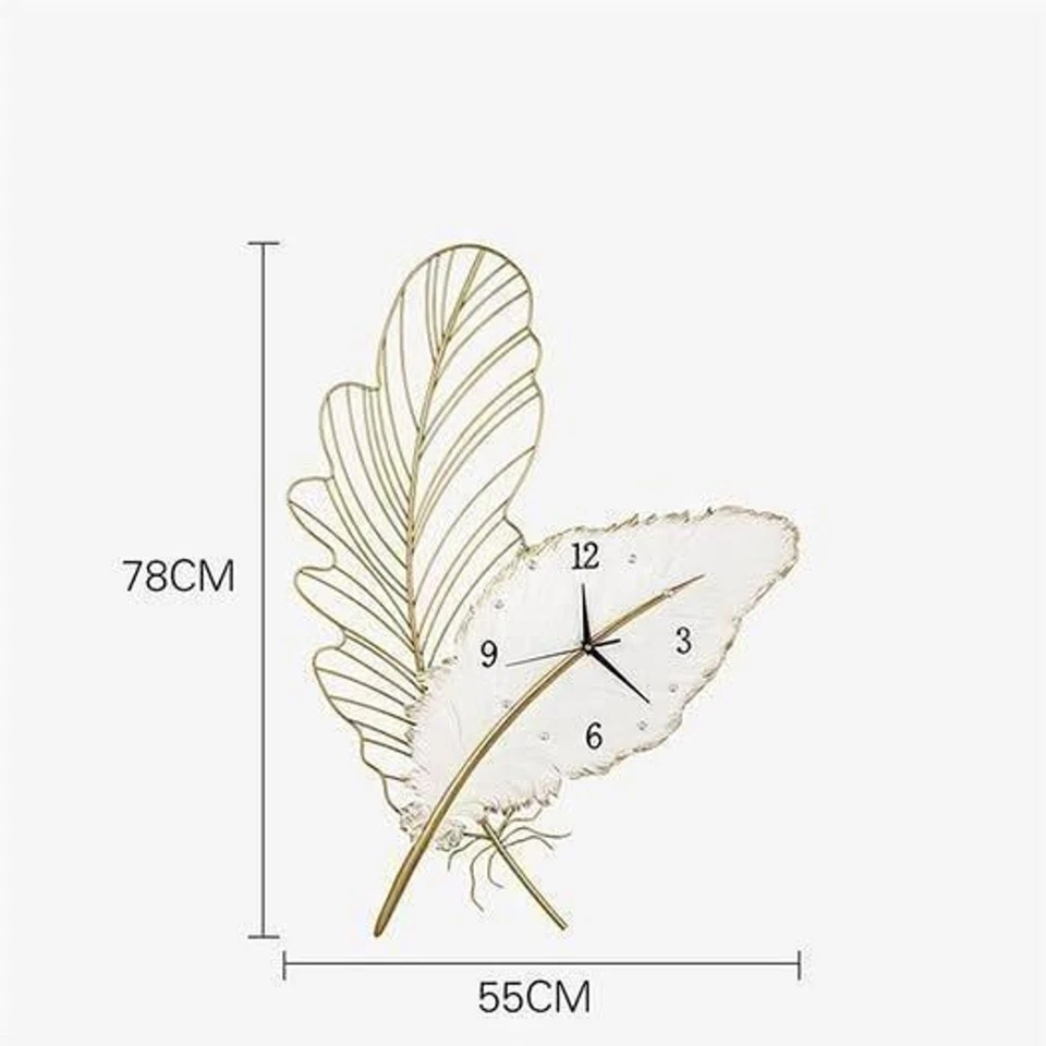 Reloj de Pared Nylah Diseño Pluma Silenciosa Foto 3 de 4