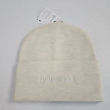 NEW NWT LULULEMON HEATHERED BONE, WARM REVELATION BEANIE, ONE SIZE