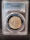 1944 S Walking Liberty Half Dollar 50C PCGS MS63