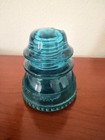 Antique Vintage Hemingray No 42 Glass Insulator Aqua  — photo 1