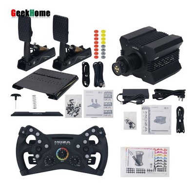 MOZA RACING R12 V2 Drive Wheel Base + KS Steering Wheel + CRP2 2-Pedal Set gh23