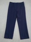 J McLaughlin Deanne Pant Bainbridge Knit Navy Ankle Size 8 Classic Chic EXC Cond — photo 1