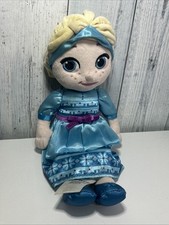 Disney Frozen ELSA Plush Doll Princess Animators Collection Blue Dress 12  