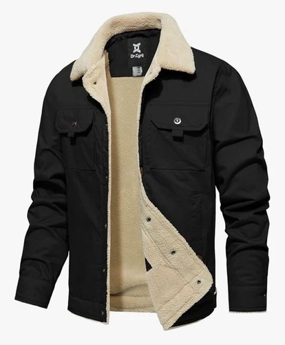 Dr Cyril Jacket Men's XL Black Full Button - product listing photo