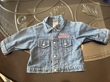 Harley-Davison born to ride Blue jeans jacket. Size 12M
