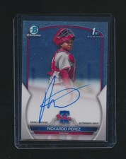 RICKARDO PEREZ 2023 BOWMAN CHROME 1ST RC AUTO #CPA-RPZ