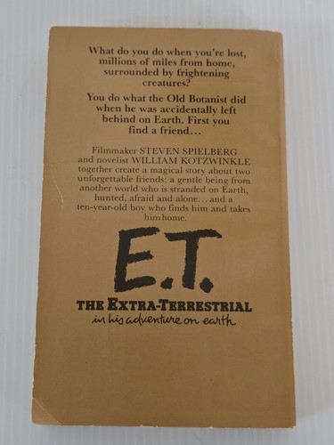 E.T. The Extra-Terrestrial Movie Novelization by William Kotzwinkle 1982 - Bild 2 von 5
