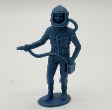 Astronaut MPC Army Men Toy Soldier plastic military figure vtg Marx Space BLUE