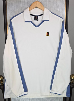 VTG NIKE CHALLENGE Mens Johnny Collar Sweatshirt Size Large Alpha Project Court