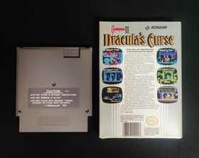 DRACULA'S CURSE Castlevania 3 III Nintendo NES Game w/ Original Box & Manual CIB
