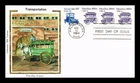 US COVER OMNIBUS TRANSPORTATION SERIES FDC COMBO COLORANO SILK CACHET