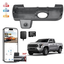 4K Front & 1080P Rear OEM Dash Cam for Toyota Tacoma & Hybrid 2024-2026 128GB