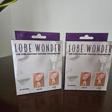 2 Boxes LOBE WONDER 120 Ear Lobe Support Patches for pierced ears New in Box
