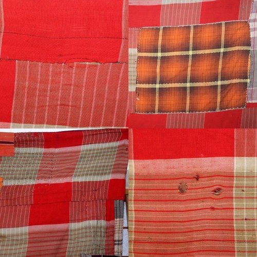 Antique Japanese Boro Two-Tone Design Patchwork Furoshiki Hand-Stitched Textile - Bild 7 von 10