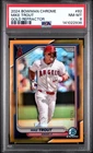 2024 Bowman Chrome #82 Mike Trout Gold Refractor PSA 8