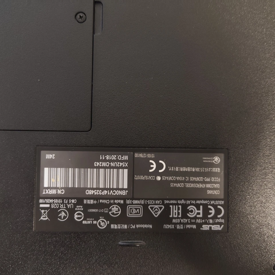 ASUS Vivobook 15 X542 I7-8550U,NVIDIA MX150, 8GB, 256SSD, 1TB HDD - Bild 4 von 4