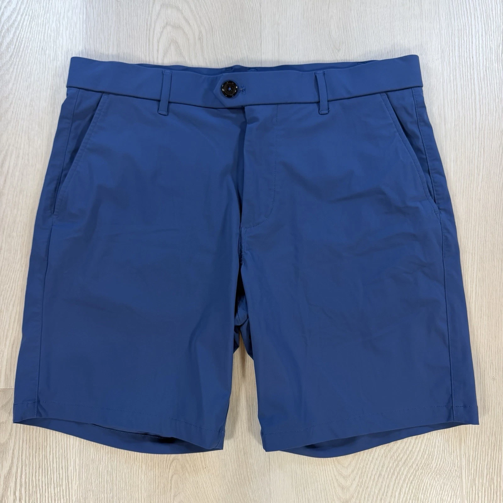 Greyson Golf Shorts Size 33 Blue Montauk Performance Stretch 8”