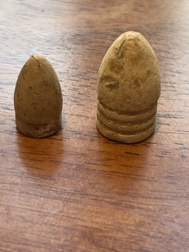 Civil War .58 Caliber Minie Ball And Colt Dragoon Pistol Bullet - Richmond, Va