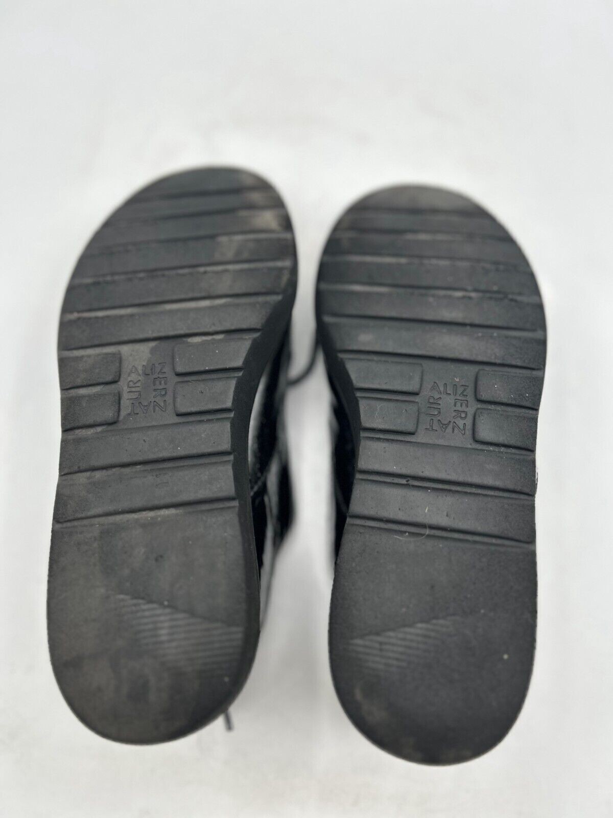 SAOLA Naturalizer Auburn Oxford Uomo Tg 7 5W Nero Stringato Punta Mandorla Vernice Pelle