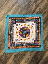 Vintage Made USA Hav A Hank Tribal Native American Western Bandana New