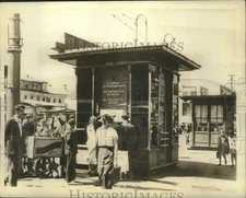 1936 Press Photo Moscow-Information Booth for Visitors - nox41228