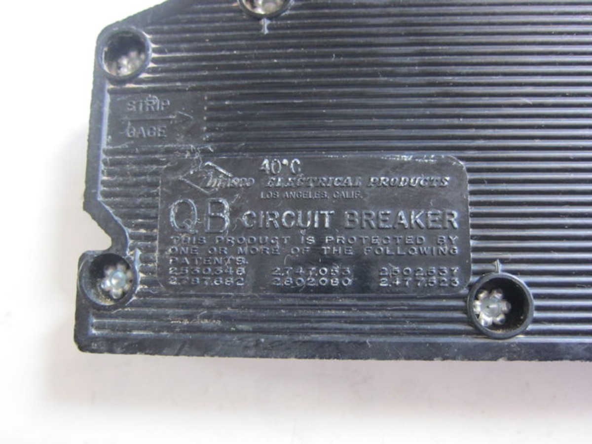 Zinsco QB 1020 1P 20A 120V Bolt-On Circuit Breaker, Used | eBay Zinsco QB 1020 1P 20A 120V Bolt-On Circuit Breaker, Used | eBay
