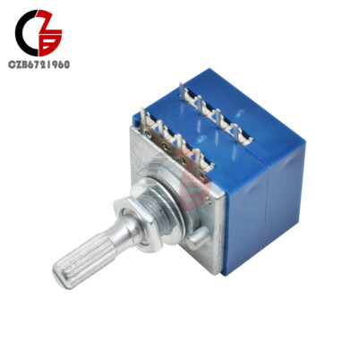 Potentiometer 100K Log ALPS Audio Amp Volume Control Pot Stereo W Loudness