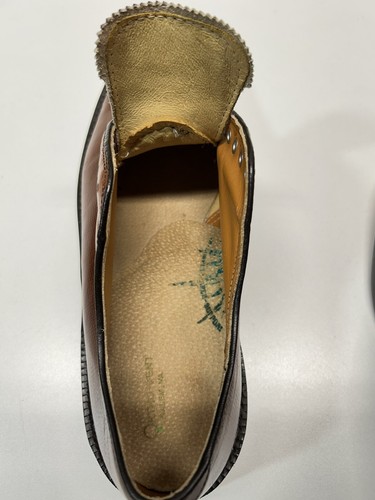 1970er Stuart McGuire Herren Plain Toe Bluchers Cognac Kiesel Leder Größe 9,5 EE - Bild 17 von 20