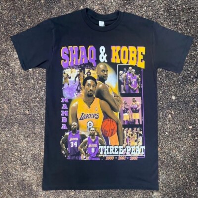 Shaq And Kobe Basketball Graphic T-shirt Small-4XL