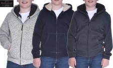NEW BOYS WEATHERPROOF VINTAGE HOODED SHERPA LINED FULL ZIP JACKET VARIETY
