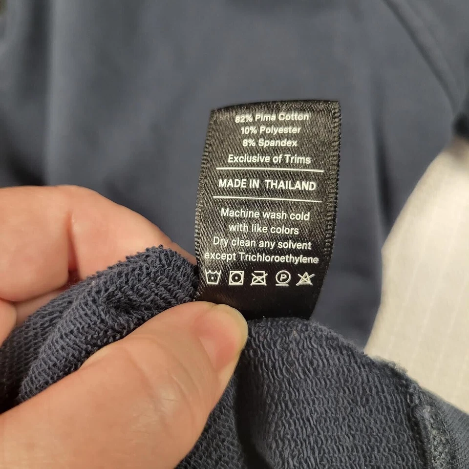 Public Rec мужской средний Pima хлопок пуловер темно-синий насмешливый шеи толстовка читать - Изображение 4 из 4