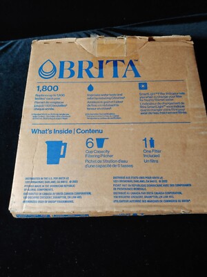 Brita Metro Water Pitcher 6 Cup Bright White New Open Box