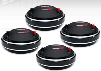 4x B&C DE750TN-8 2'' Titanium Horn Driver 220W 8Ohm 4-Bolt 3'' aluminum voice coil