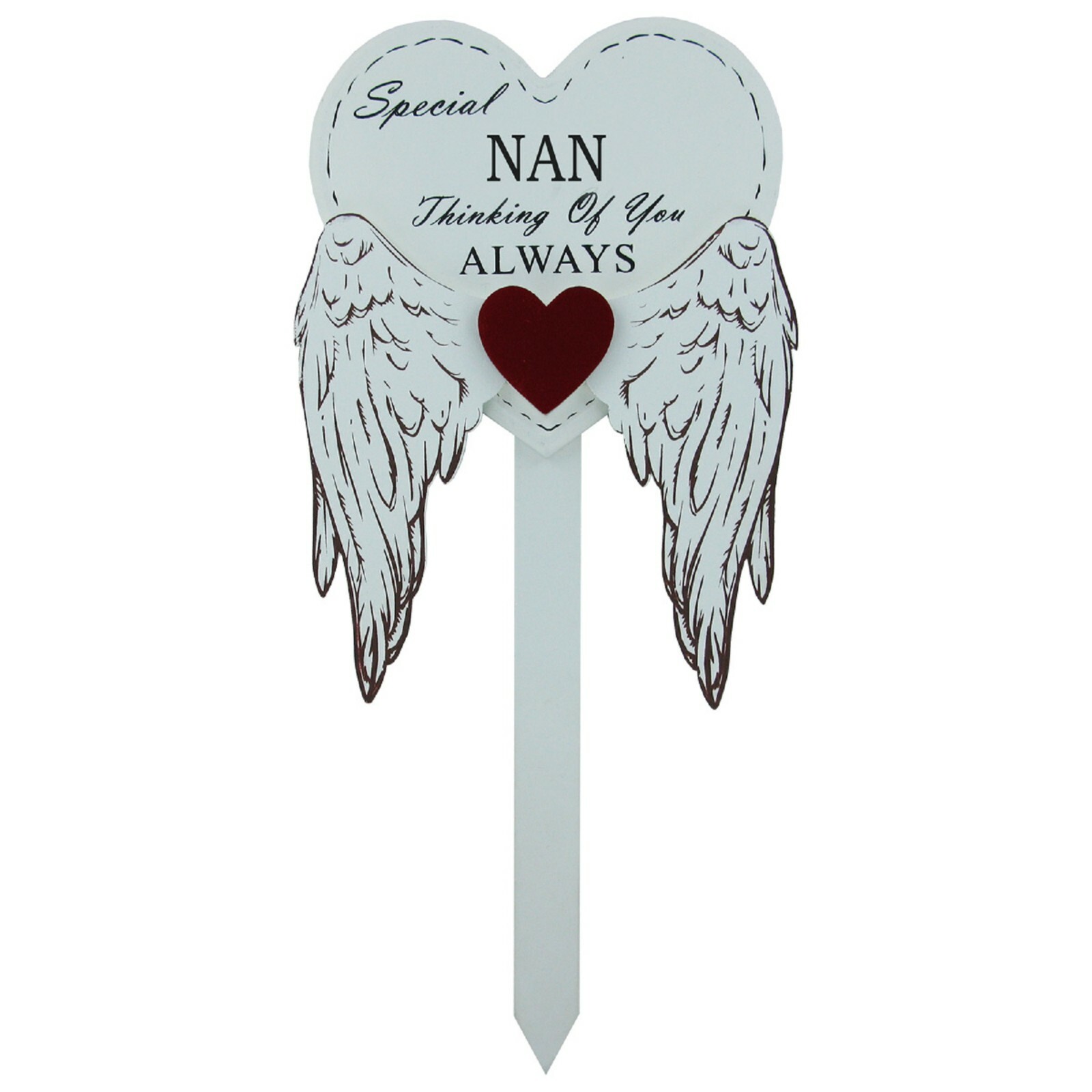 Special Nan Grave Stick Graveside Memorial Angel WIngs Tribute Marker 76169